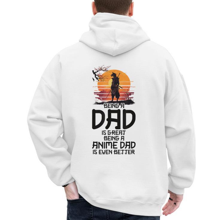 Anime Dad Jokes Father's Day Anamae Otaku Manga Japan Men's Hoodie Back Print