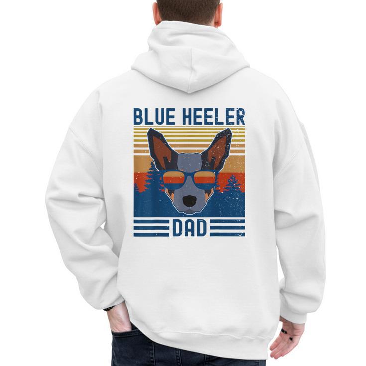 Australian Cattle Dog Blue Heeler Dad Men's Hoodie Back Print