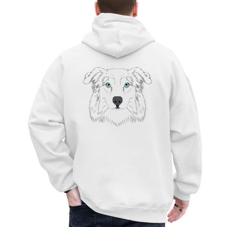 Australian Shepherd Aussie Mom Or Dad Men's Hoodie Back Print