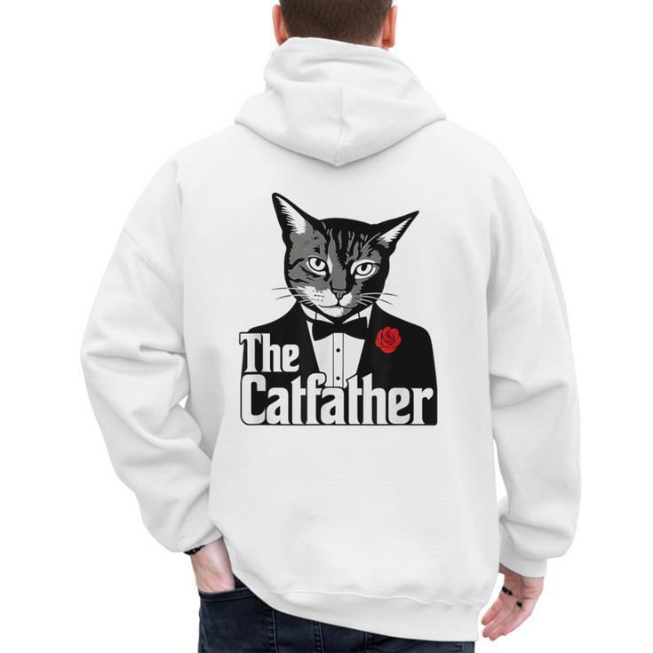 The Cat Father Cool Cat Dad Cat Lovers Men's Hoodie Back Print