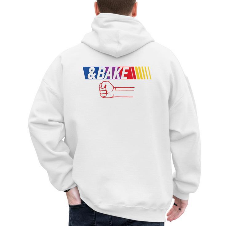 Dad Kid Matching Shake And Bake Bake Men's Hoodie Back Print