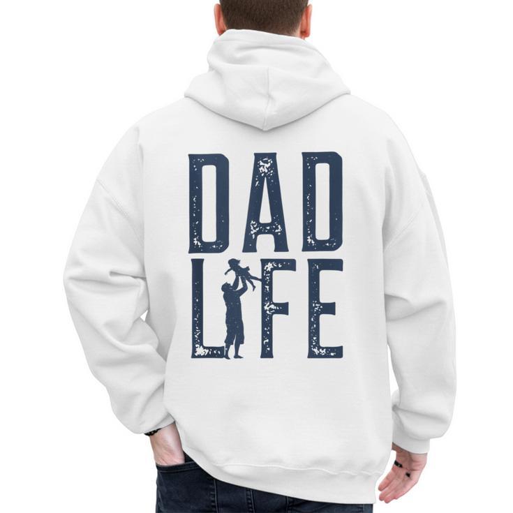 Dad Life Girl Dad Men's Hoodie Back Print