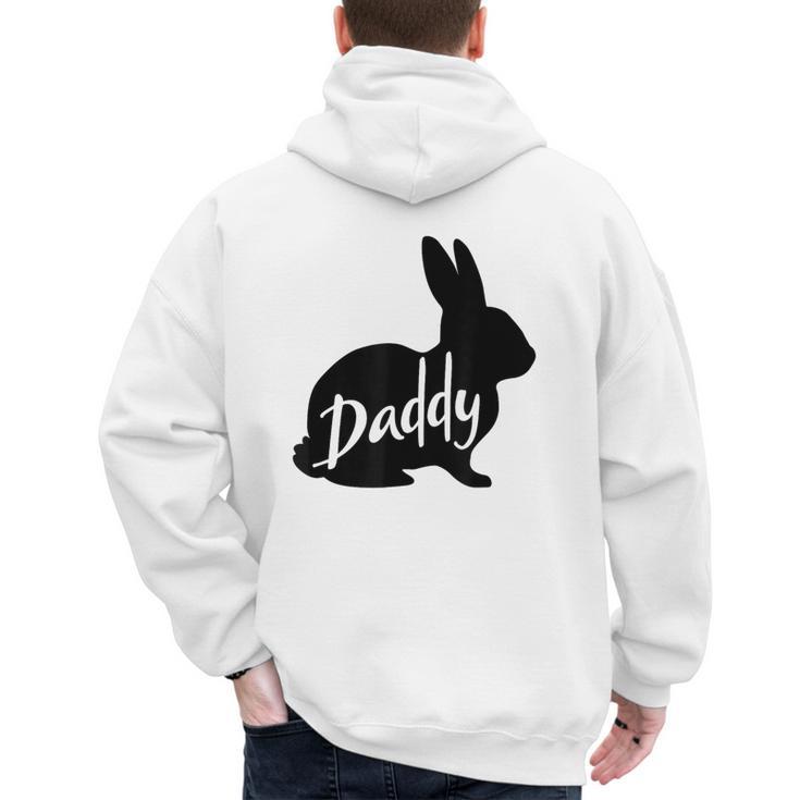 Daddy Bunny Rabbit Father Dad Easter Men's Hoodie Back Print