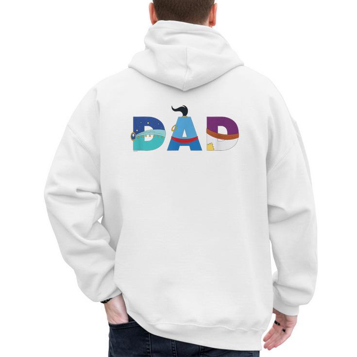 Disney Aladdin Jasmine Genie Father’s Day Birthday Dad Men's Hoodie Back Print