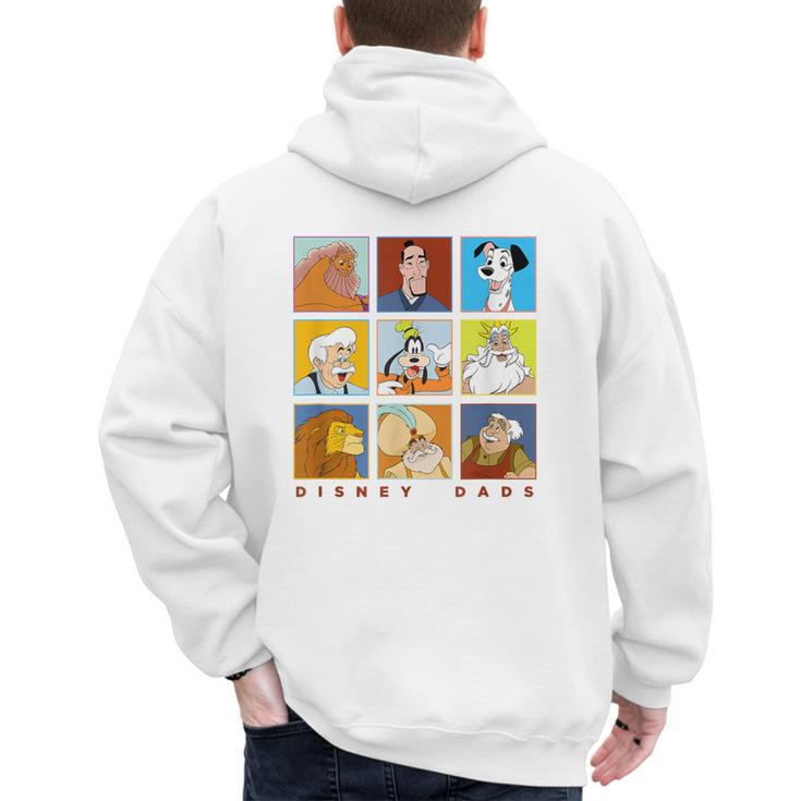 Disney Classic Father's Day Disney Dads Colorful Panels Men's Hoodie Back Print