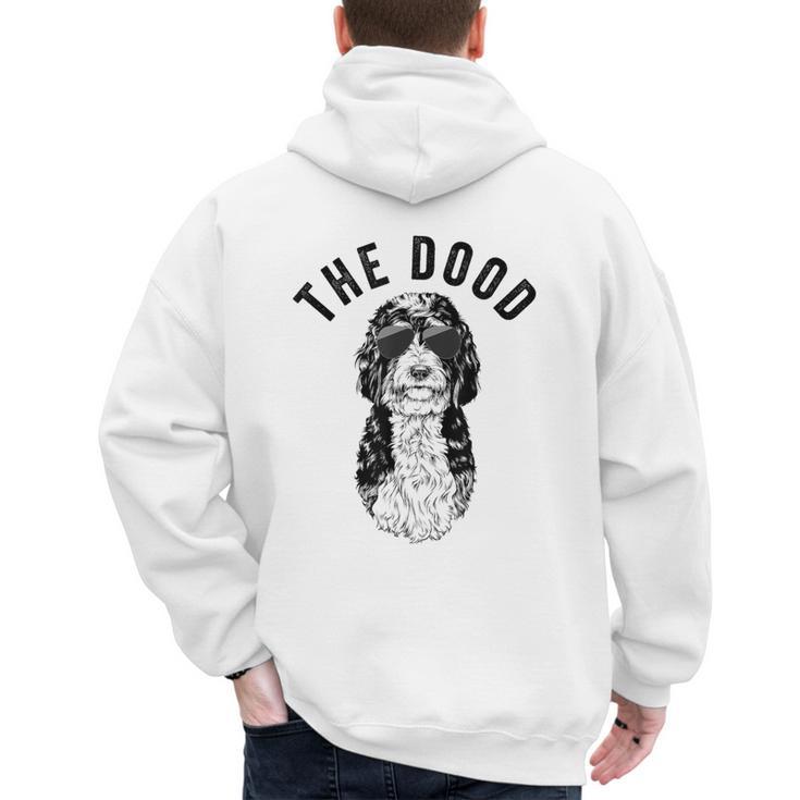 The Dood Bernedoodle Mom Doodle Dog Dad Men's Hoodie Back Print