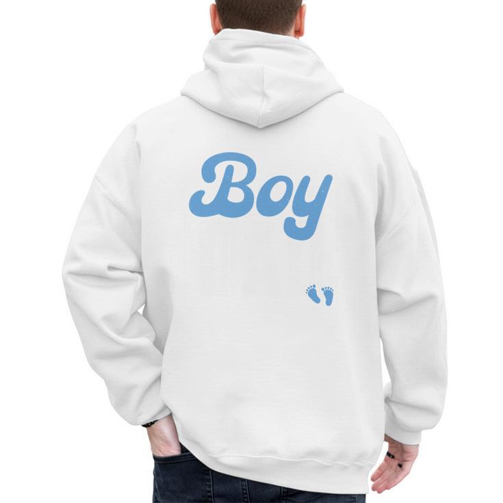 Expecting Dad Of Boy Est 2026 Father's Day Son-Dad To Be Men Men's Hoodie Back Print