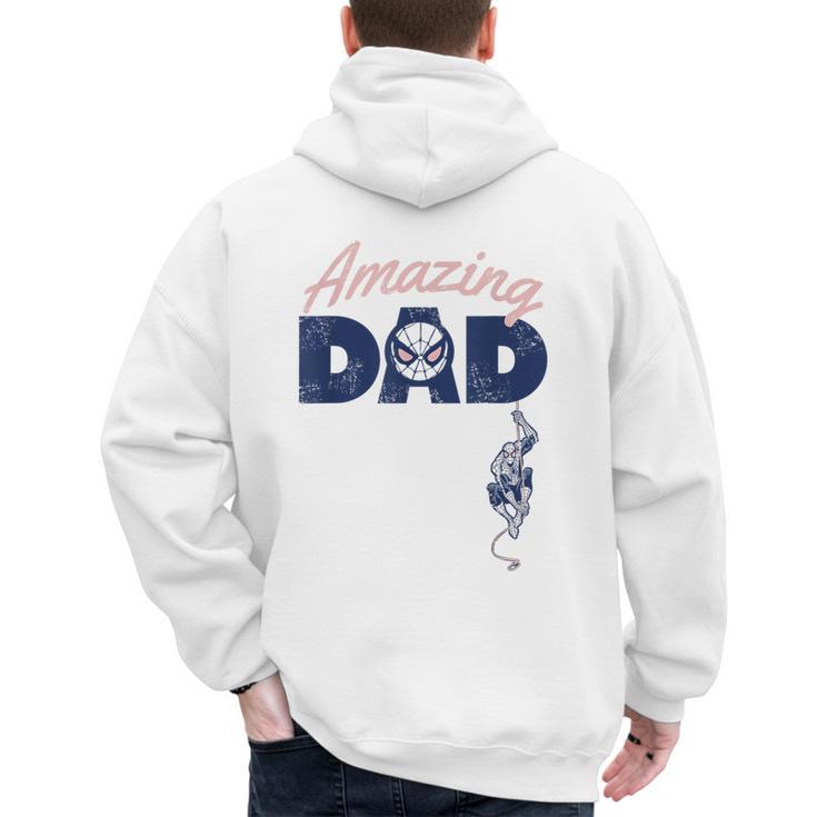 Marvel Spider-Man Father's Day Amazing Dad Retro Men's Hoodie Back Print