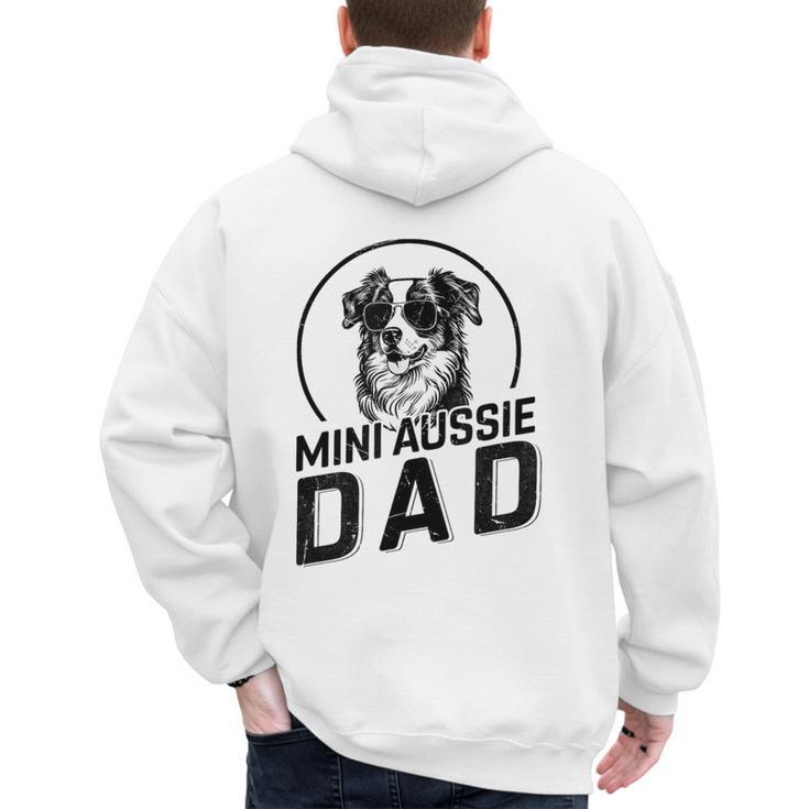 Mini Aussie Dad Dog Owner For Men Dad Christmas Men's Hoodie Back Print