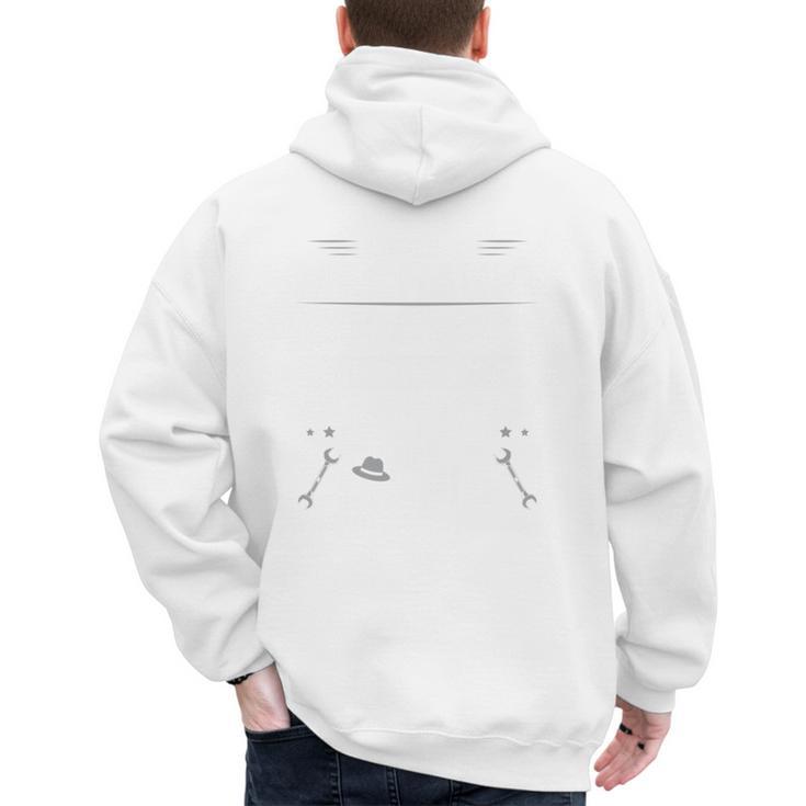 Once a Mechanic Always a Mechanic It's Like Mafia Dad Men's Hoodie Back Print
