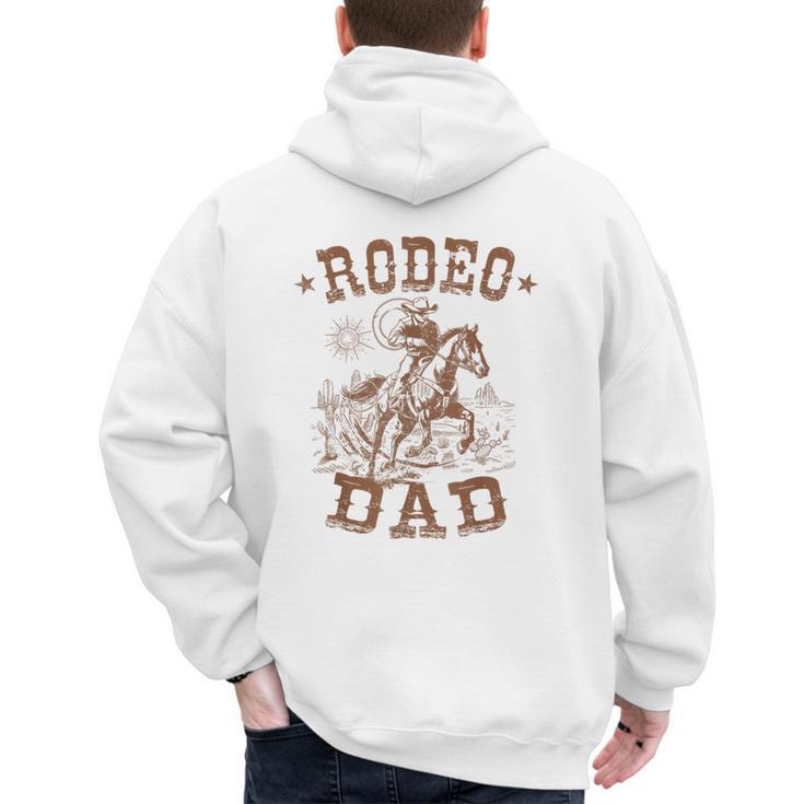 Rodeo Dad Western Cowboy Daddy Family Matching Father's Day Men's Hoodie Back Print