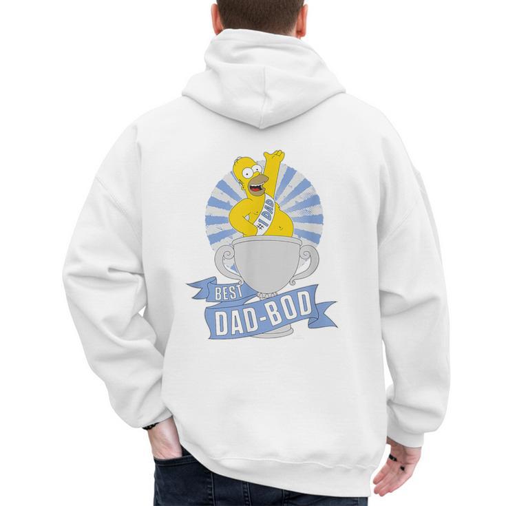 The Simpsons Father's Day Homer Best Dad BOD Men's Hoodie Back Print
