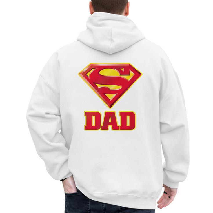 Superman Super Dad Men's Hoodie Back Print