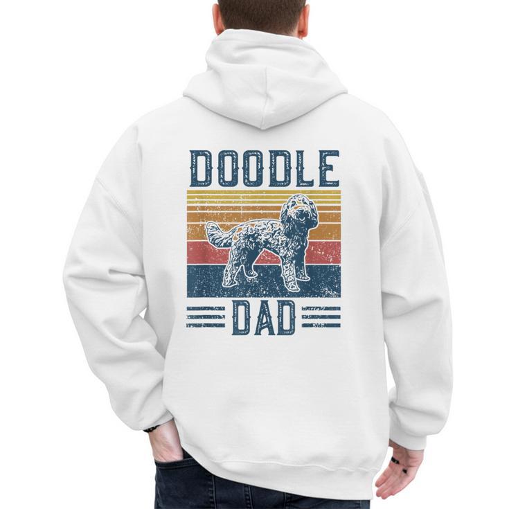 Vintage Doodle Dad Aussie Doodle & Goldendoodle Men's Hoodie Back Print