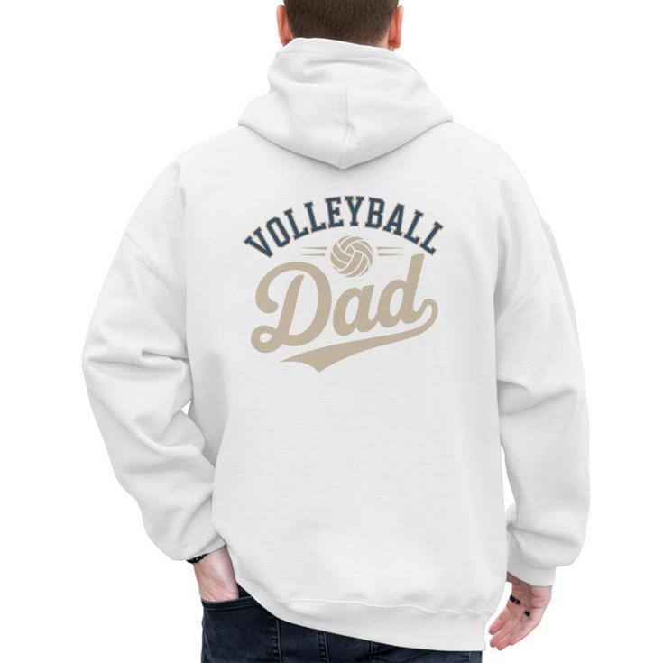 Volleyball Dad Men's Hoodie Back Print