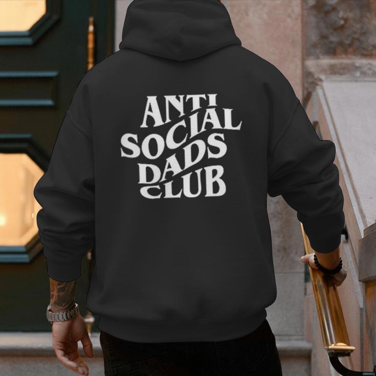 Anti Social Dads Club Dad Life Father's Day Men's Hoodie Back Print