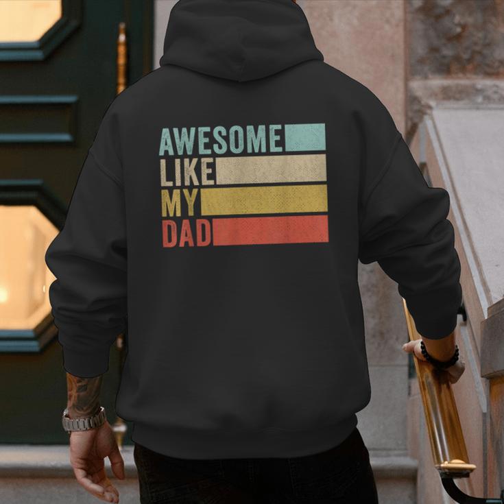 Awesome Like My Dad Men's Hoodie Back Print