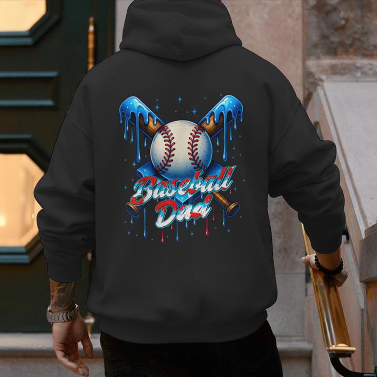 Baseball Drip Dad Father Day Birthday Group Matching Family Men's Hoodie Back Print Baseball Drip Dad Father Day Birthday Group Matching Family Men's Hoodie Back Print