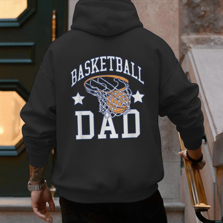 Basketball Dad Coach Sports Fan Men's Hoodie Back Print