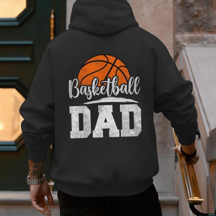 Basketball Dad Basketball Player Game Day Father's Day Men's Hoodie Back Print