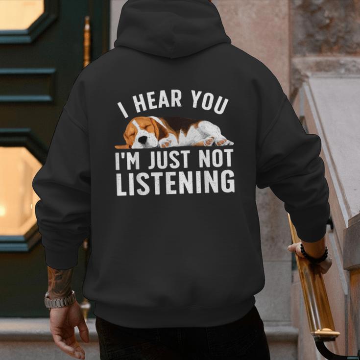 Beagle For Men Women Dad Mom Beagle Dog Lovers Men's Hoodie Back Print