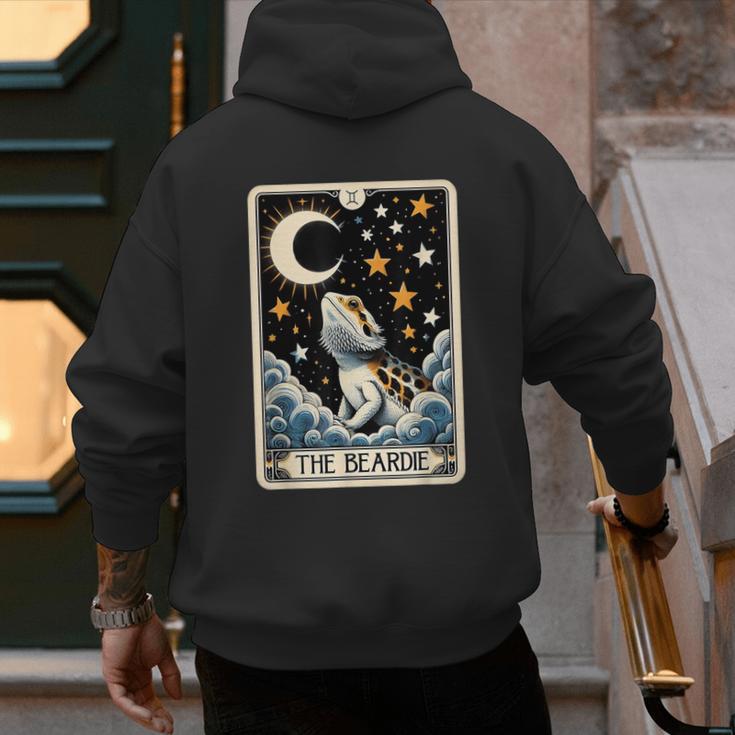 Bearded Dragon Tarot Card Beardie Mom Beardie Dad Men Women Men's Hoodie Back Print