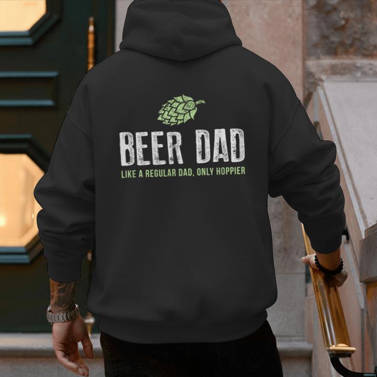 Beer Dad Shirt Cute Hops Drinking Men's Hoodie Back Print