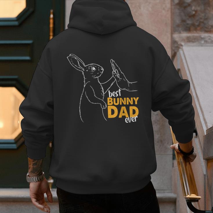 Best Bunny Dad Ever Rabbit Daddy Bunny Father Bunny Men's Hoodie Back Print Best Bunny Dad Ever Rabbit Daddy Bunny Father Bunny Men's Hoodie Back Print