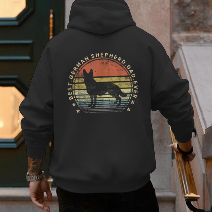 Best German Shepherd Dad Ever Daddy Dog Lover Owner Men's Hoodie Back Print
