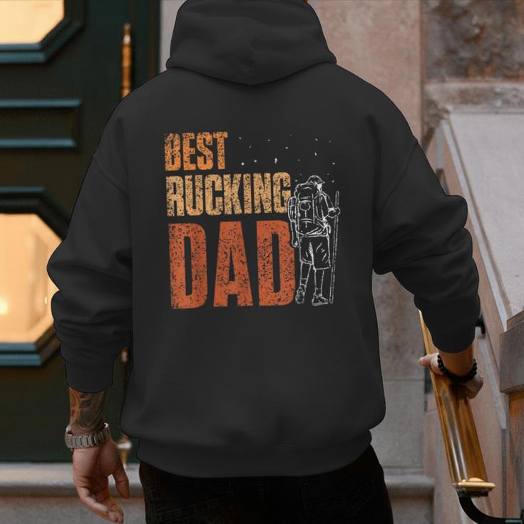 Best Rucking Dad Ruck Backpack Rucksack Workout Rucking Men's Hoodie Back Print Best Rucking Dad Ruck Backpack Rucksack Workout Rucking Men's Hoodie Back Print