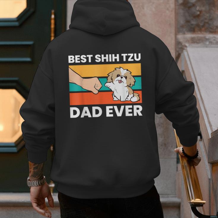 Best Shih Tzu Dad Ever Shih Tzu Men's Hoodie Back Print