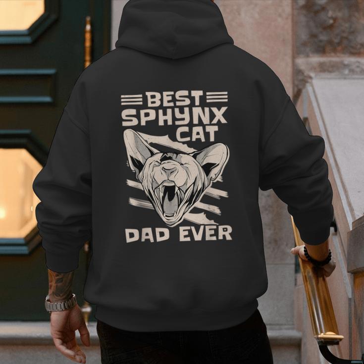 Best Sphynx Cat Dad Ever Apparel For Animal Lover Men Women Men's Hoodie Back Print Best Sphynx Cat Dad Ever Apparel For Animal Lover Men Women Men's Hoodie Back Print