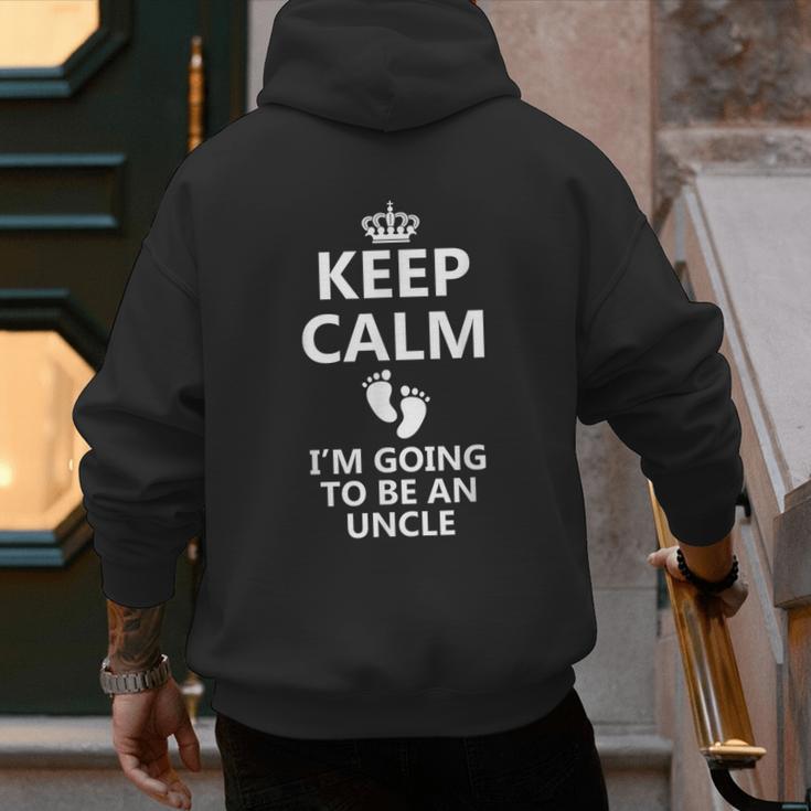 Best Uncle Art For Men Dad Pregnancy Reveal New Uncle To Be Men's Hoodie Back Print