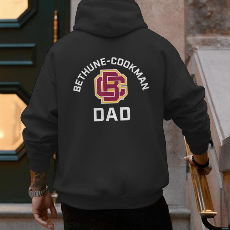 Bethune-Cookman University Wildcats Arched Dad Men's Hoodie Back Print