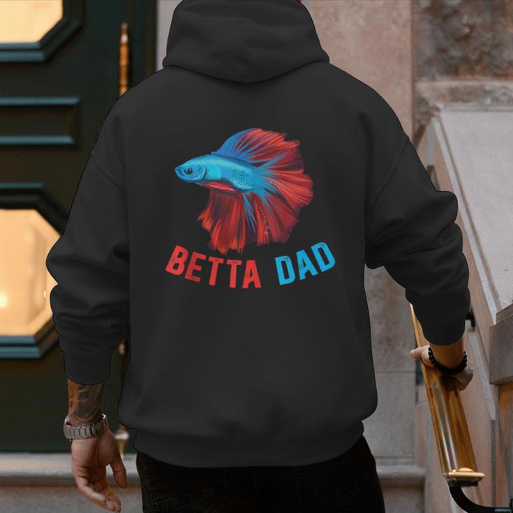 Betta Dad Betta Fish Lover Betta Fish Dad Betta Fish Boy Men's Hoodie Back Print Betta Dad Betta Fish Lover Betta Fish Dad Betta Fish Boy Men's Hoodie Back Print