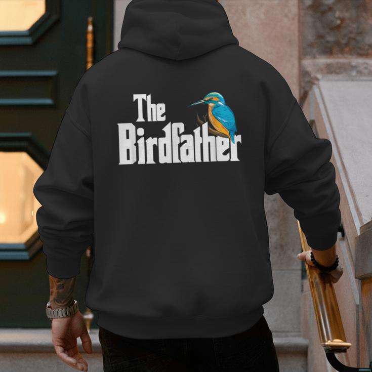 The Bird Father Bird Watching Meme Birder Dad Men's Hoodie Back Print