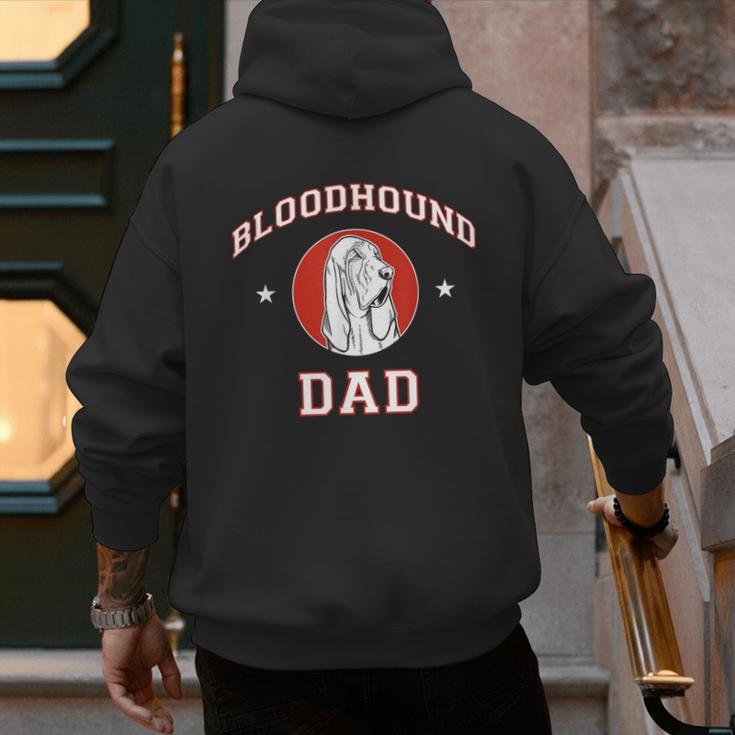 Bloodhound Dad Dog Father Men's Hoodie Back Print