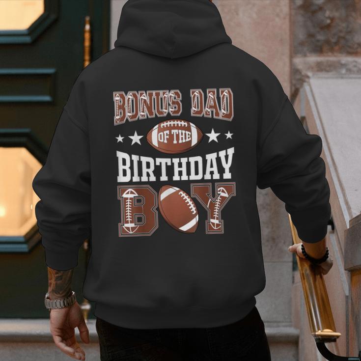Bonus Dad Of The Birthday Boy Football Game Day Men's Hoodie Back Print