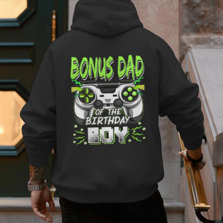Bonus Dad Of The Birthday Boy Video Game Bday Party Men's Hoodie Back Print