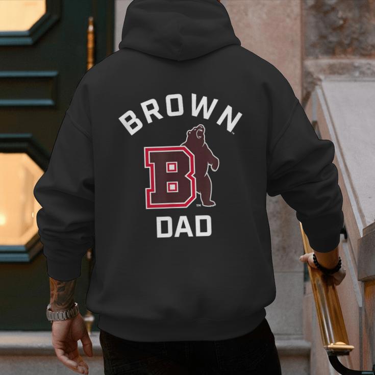 Brown University Bears Arched Dad Men's Hoodie Back Print