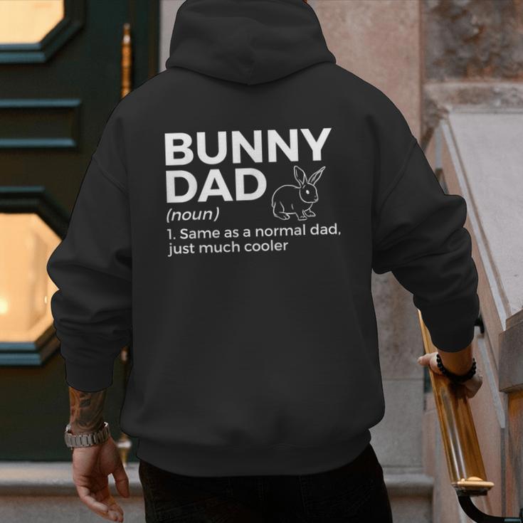 Bunny Dad Definition Rabbit Lover Men's Hoodie Back Print