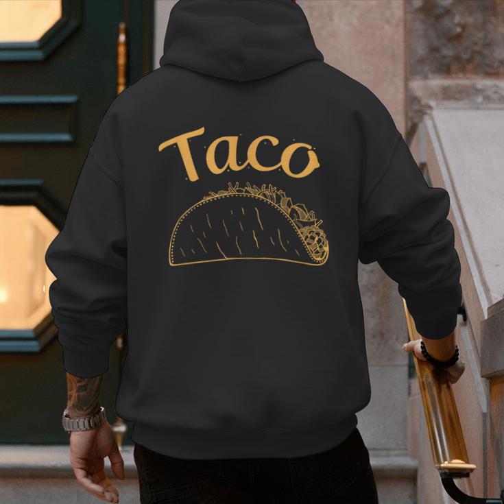 Burrito Taco Taquito Dad Mom Child Baby Matching Family Men's Hoodie Back Print