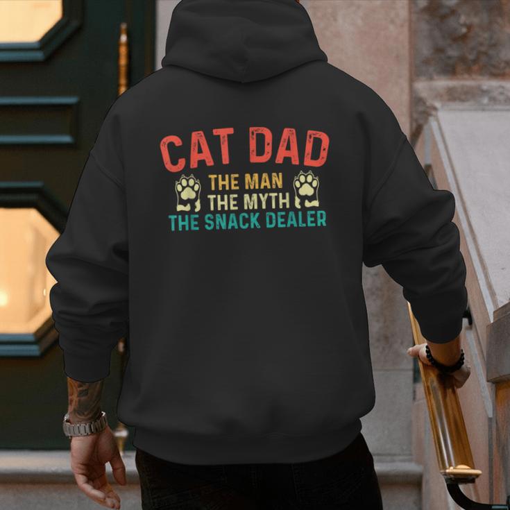 Cat Dad The Man The Myth Cat Lover Kitten Owner Kitty Men's Hoodie Back Print Cat Dad The Man The Myth Cat Lover Kitten Owner Kitty Men's Hoodie Back Print