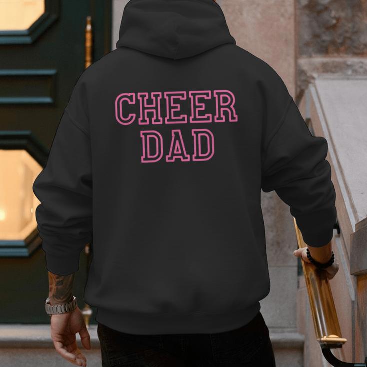 Cheer Dad Pink Cheerleading Men's Hoodie Back Print