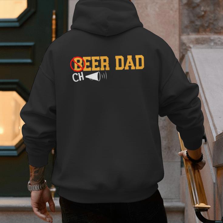 Cheerleader Dad Beer Cheerleading Cheer Dad Men's Hoodie Back Print