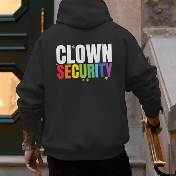 Clown Security Halloween Dad Mom Costume Men's Hoodie Back Print Clown Security Halloween Dad Mom Costume Men's Hoodie Back Print