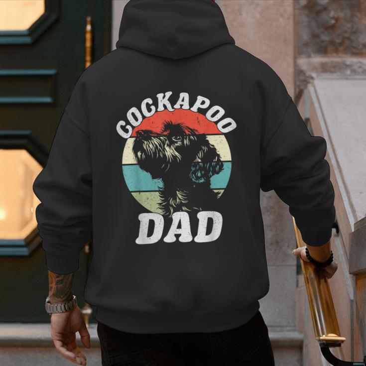 Cockapoo Dad Dog Father's Day Vintage Pet Men Women Kids Men's Hoodie Back Print