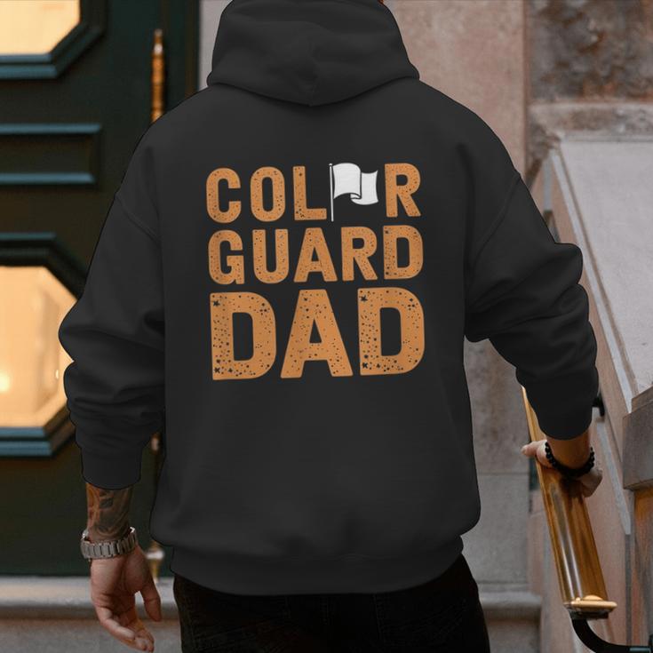 Color Guard Dad Flag Flipping Father Men's Hoodie Back Print Color Guard Dad Flag Flipping Father Men's Hoodie Back Print