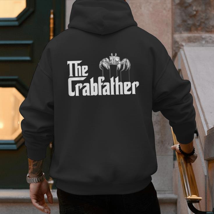 Crab Fishing Dad The Crabfather Men's Hoodie Back Print Crab Fishing Dad The Crabfather Men's Hoodie Back Print