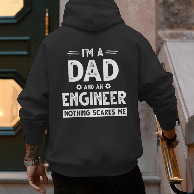 Cute Engineer Dad Men Father's Day Mechanical Engineering Men's Hoodie Back Print Cute Engineer Dad Men Father's Day Mechanical Engineering Men's Hoodie Back Print